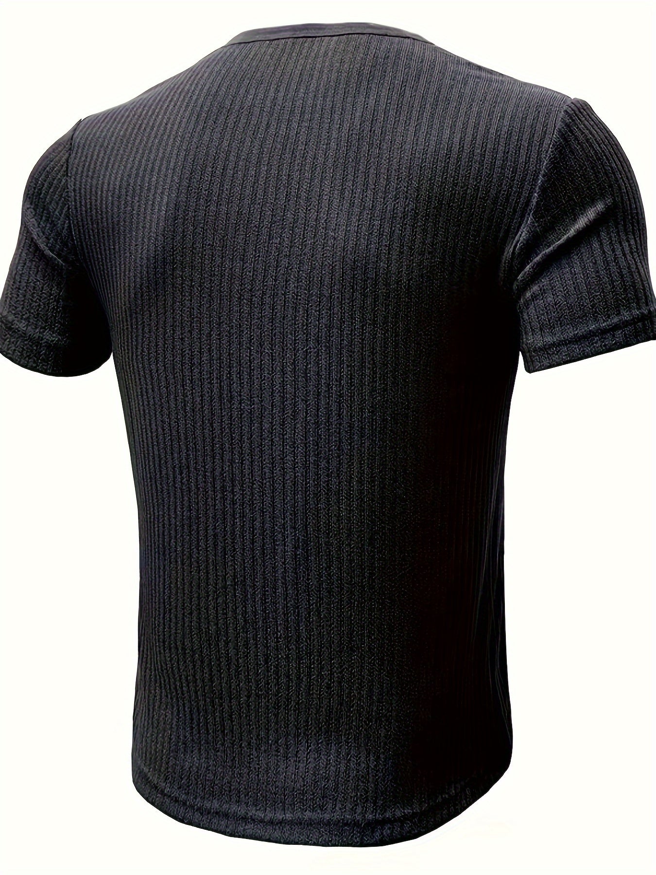 Men's Knit Shirt Short Sleeve Stripe Pattern Summer Casual Comfortable