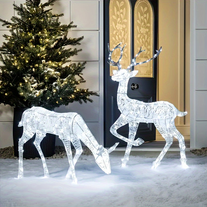 Adjustable Solar String Lights White and Blue LEDs for Christmas Weddings and Room Decor