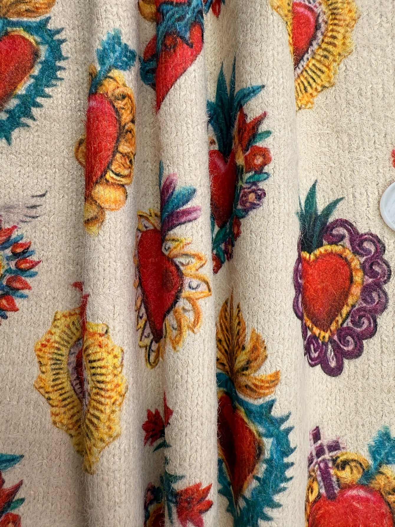 Women's Oversized V-Neck Cardigan Knit Sweater with Button Detail