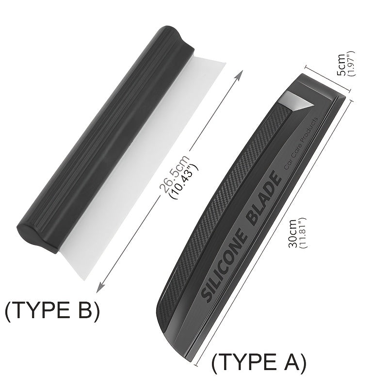 Raspador de agua de silicona para limpiaparabrisas de coche, cuchilla de secado, herramienta de raspado