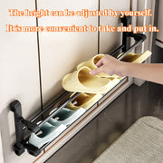 Wall-Mounted Multi-Layer Shoe Rack for Entryway Home Storage No-Drill Installation