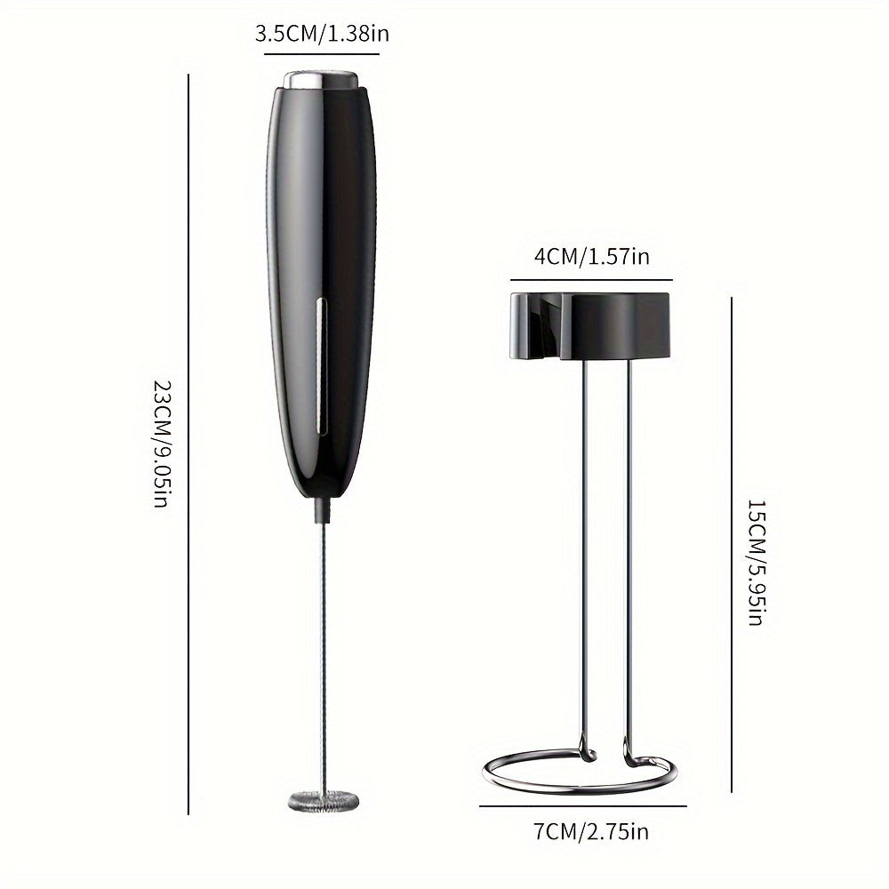 Espumador de leche de mano operado por batería para café y capuchinos