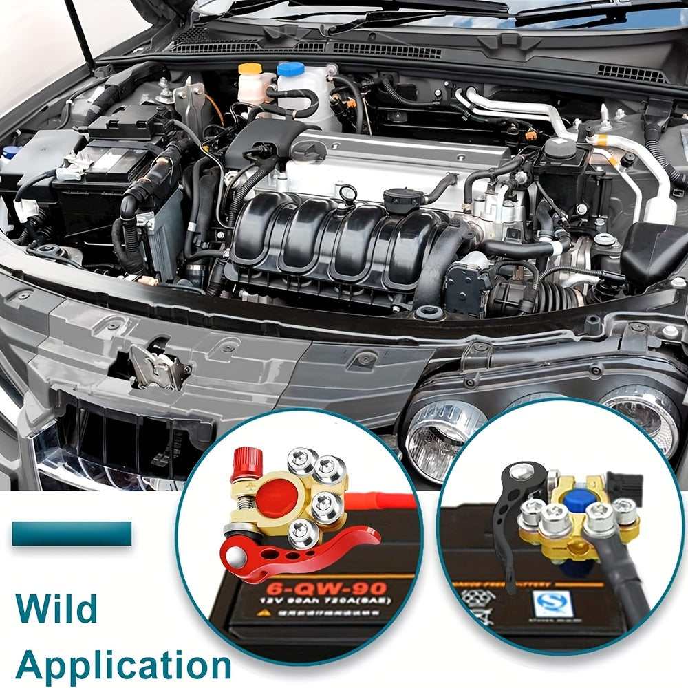 Terminales de batería de latón de liberación rápida al por mayor con llave y almohadillas anticorrosivas