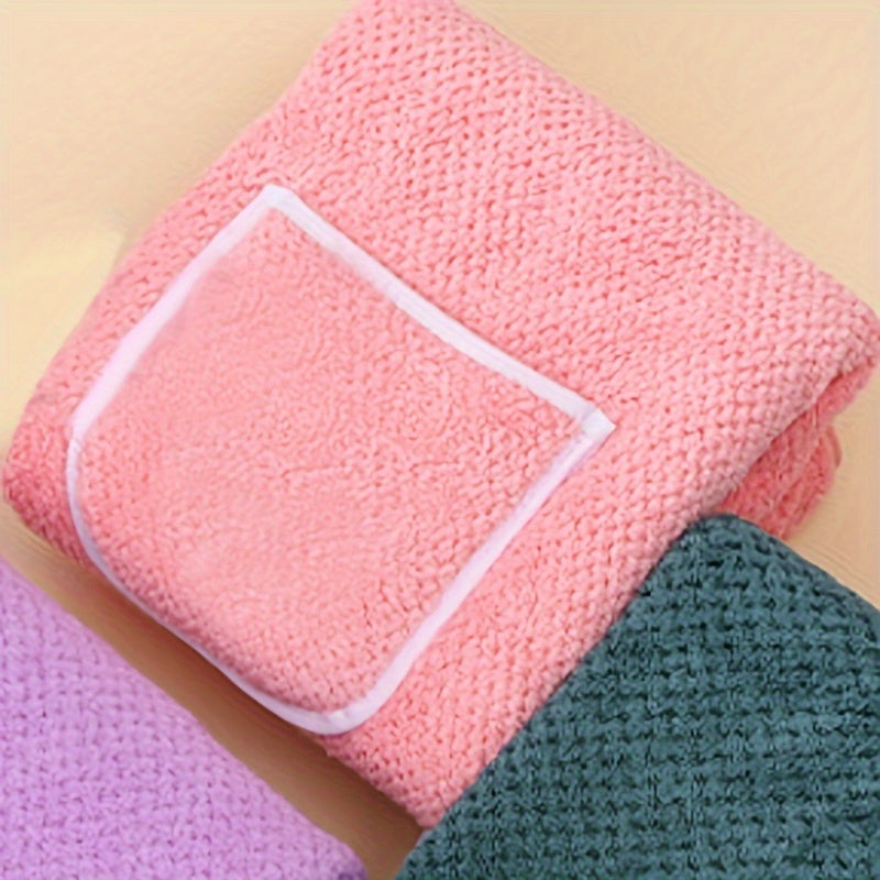 Kids' Microfiber Pineapple Check Shower Towel with Pocket for Boys and Girls