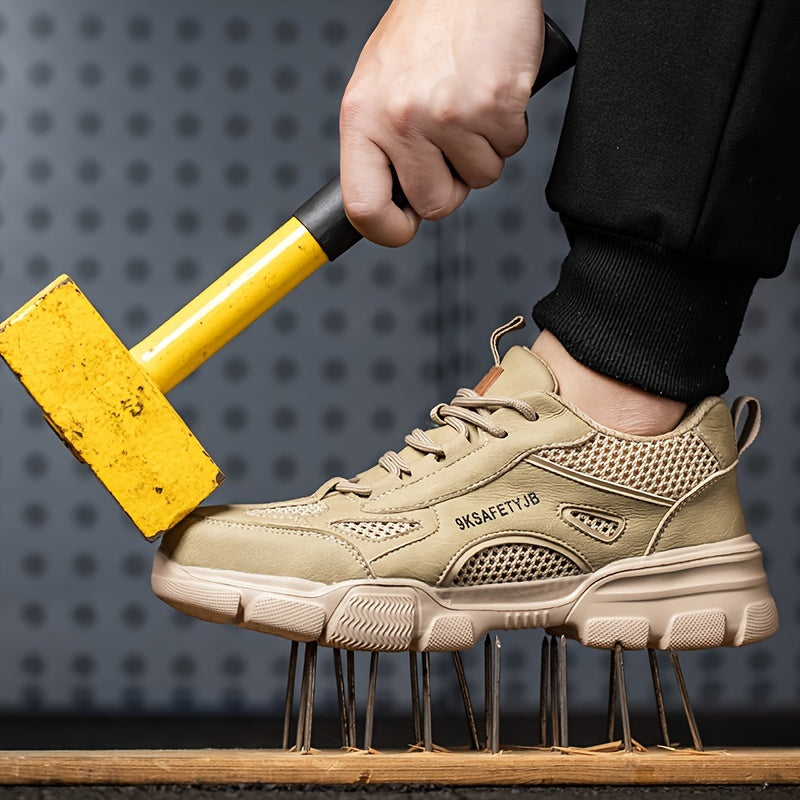 Safety Sneakers Steel Toe Non-Slip Breathable Lightweight for Outdoor Work