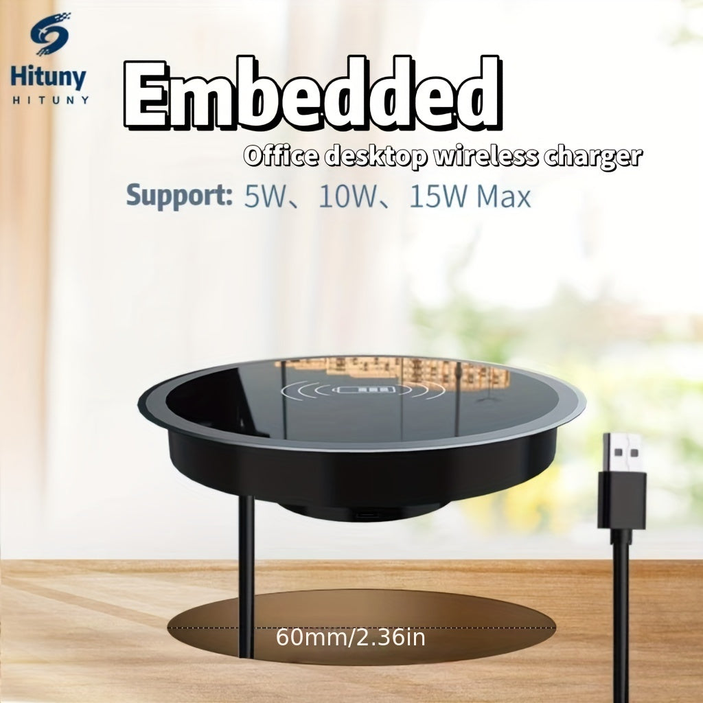 Furniture with Built-in Wireless Fast Charging 15W for Mobile Phones Compatible with QI Standard