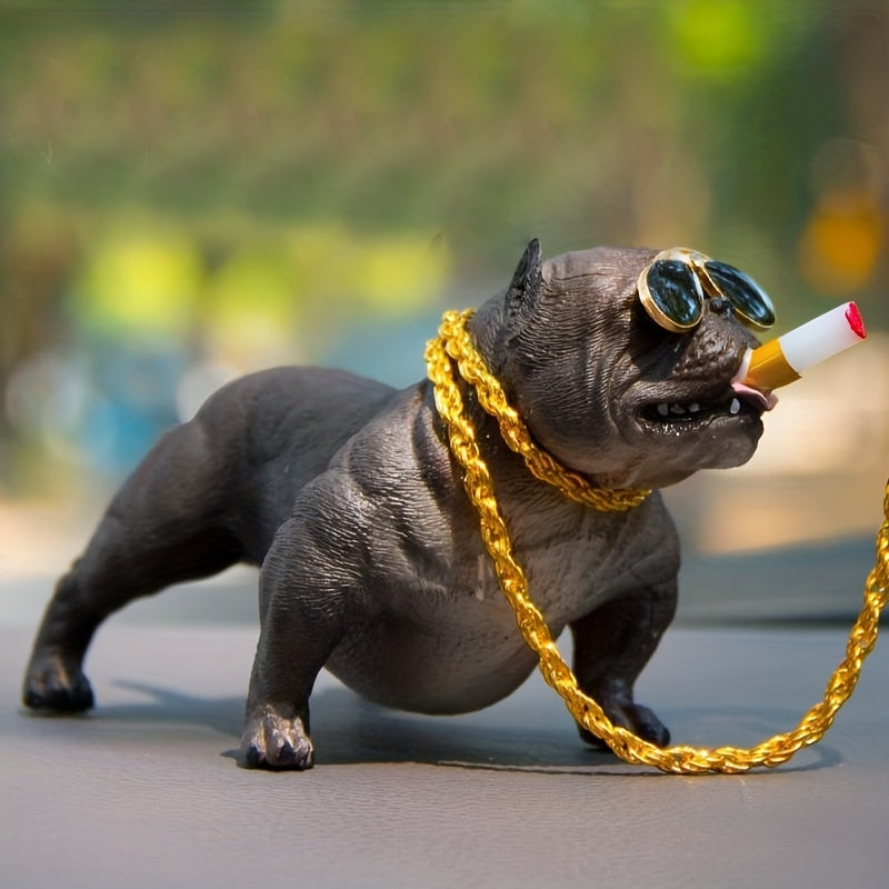 Decoración interior de coche para perro, pequeña figura, tema de sociedad creativa, Eid Mubarak