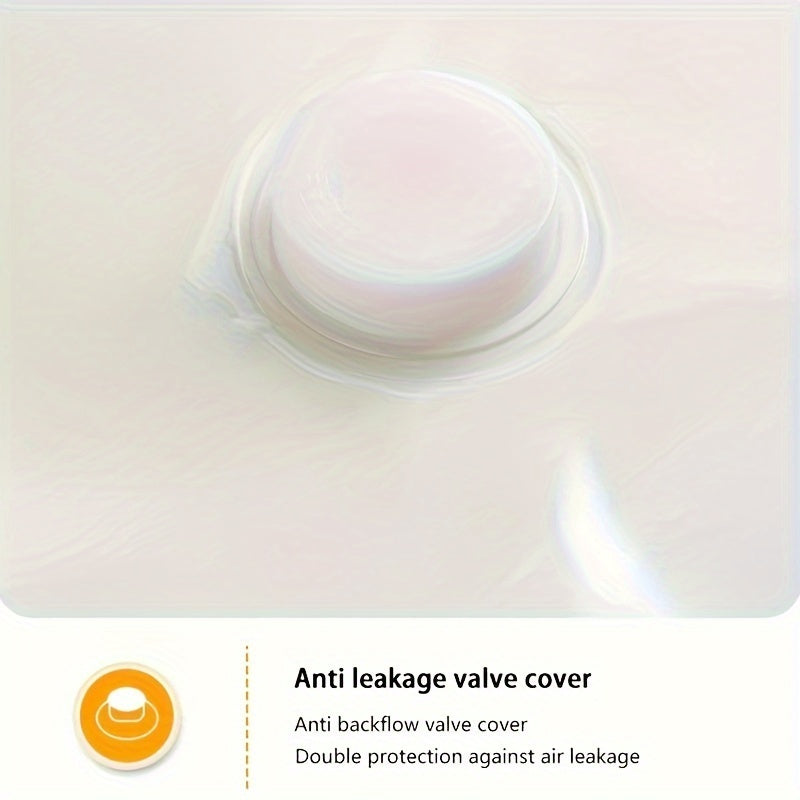 Bolsa de almacenamiento con compresión al vacío con patrón de hojas para ropa de cama, ropa, chaquetas de plumas, rectangular, manual, extracción de aire