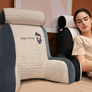 Latex Lumbar Support Pillow for Bed Sofa Home Office Enlarged Backrest