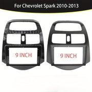 Panel de accesorios para tablero de coche negro ABS marco de radio de 9 pulgadas para coches pequeños