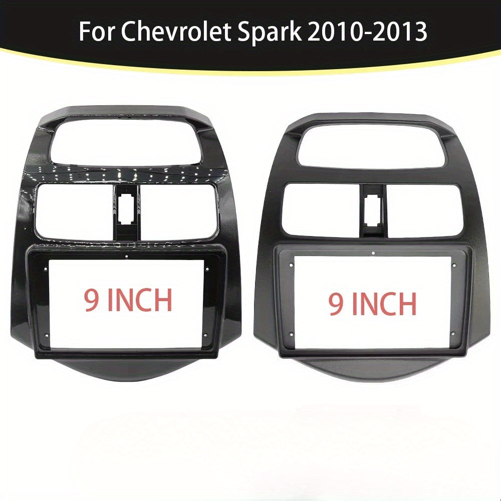 Panel de accesorios para tablero de coche negro ABS marco de radio de 9 pulgadas para coches pequeños