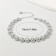 Luxury 0.1 Carat Moissanite Tennis Bracelet in Sterling Silver for Weddings and Gifts