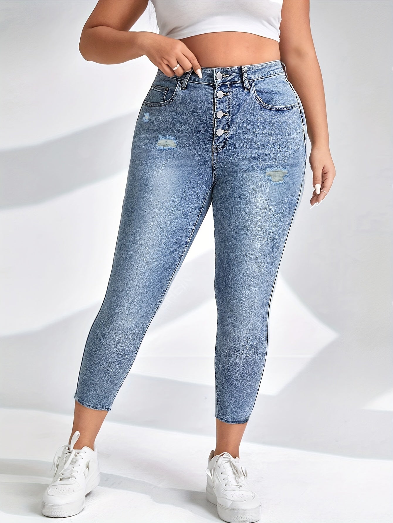 Women's Stretch Slim Fit Jeans in Black Size 26