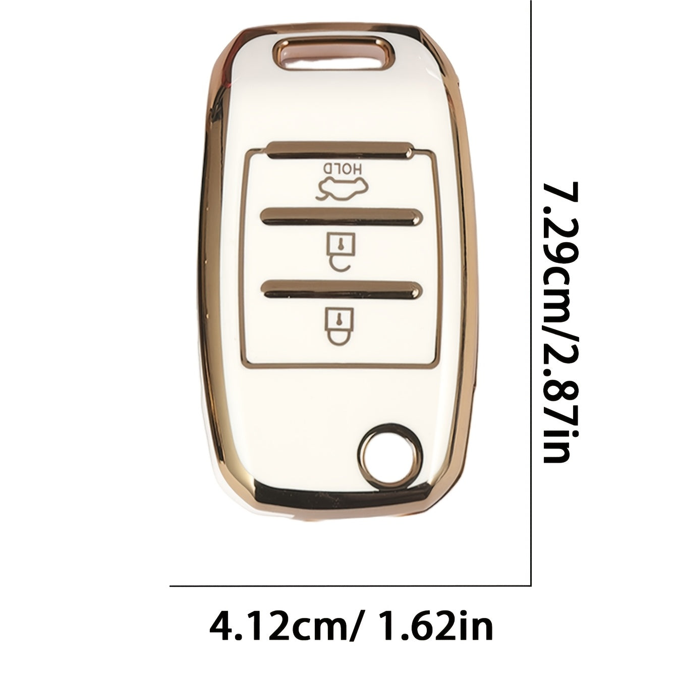 Universal TPU Soft Car Key Cover for Folding 3-Key Protector