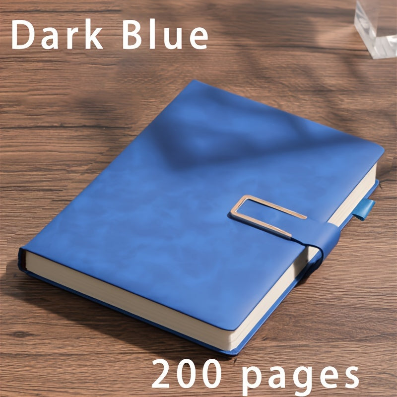 A5 Leather Notebook with Bookmark Soft Cover for Business and School