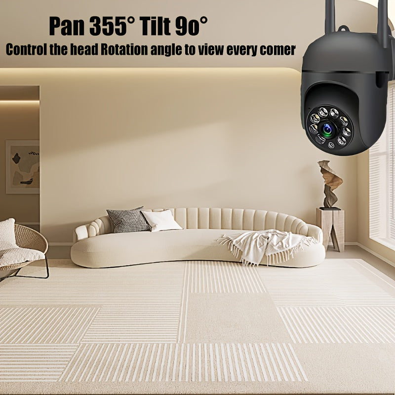 YIIYRY 1080p HD WiFi Монитор Камера, Внутренняя Безопасность с Ночным Видением, Удаленный Доступ через APP, Питается от USB, Не Водонепроницаемая, VHF Тюнер, Не Нужна SD Карта, Идеально для Безопасности Дома, Отличный Подарок на Праздники