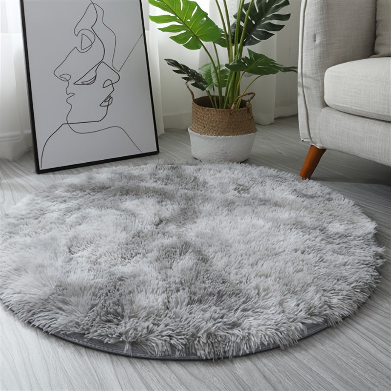 Soft Plush Round Area Rug for Bedroom and Living Room Cozy Fluffy Comfort