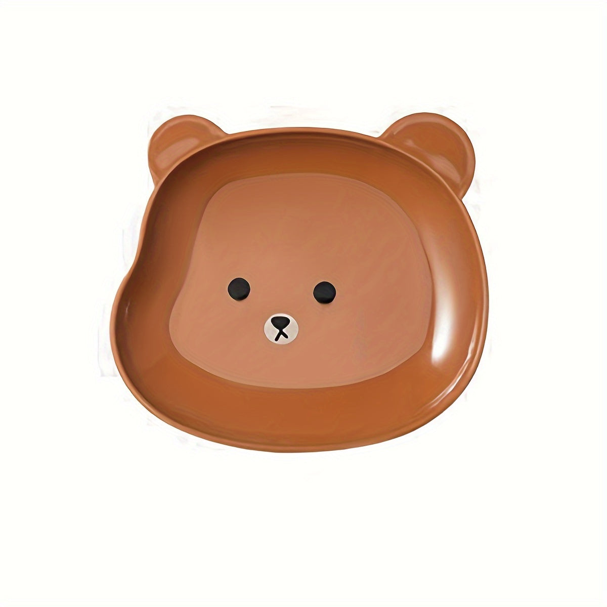 Pet Bear Cartoon Dog Food Plate for Snacks and Meals Durable Kitchen Essential