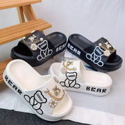 Women's EVA Slide Sandals Open Toe Beach Shoes Durable Comfort