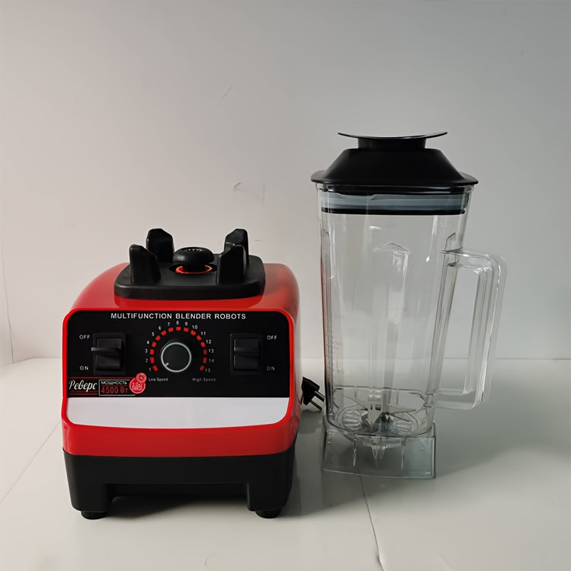 High-Power Food Blender with Glass Jar, Ice Breaker, Dual Voltage