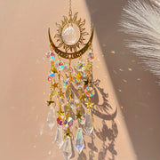 Cortina de cristal bohemio con colgante de prisma arcoíris para decoración de ventanas 1 pieza