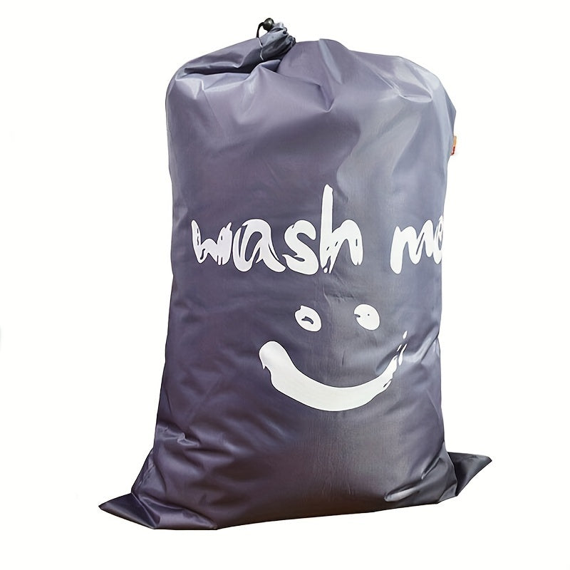 Large Tear-Resistant Laundry Bag with Drawstring and Hooks 60x91 cm
