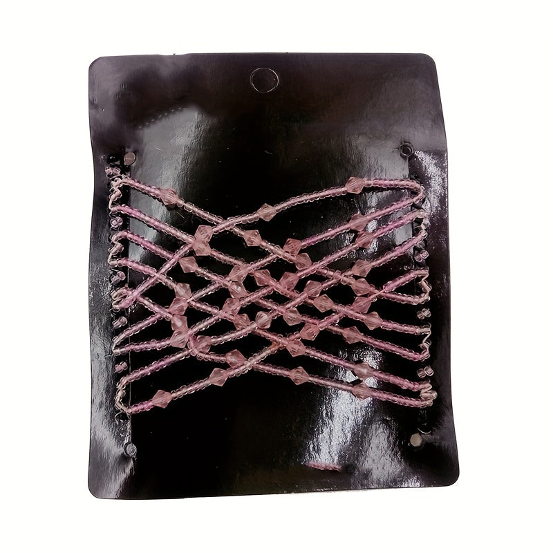 Ayollar uchun vintage tilla bo‘yoqli soch to‘plami, kristalli, sun’iy marjonli soch aksessuarlari