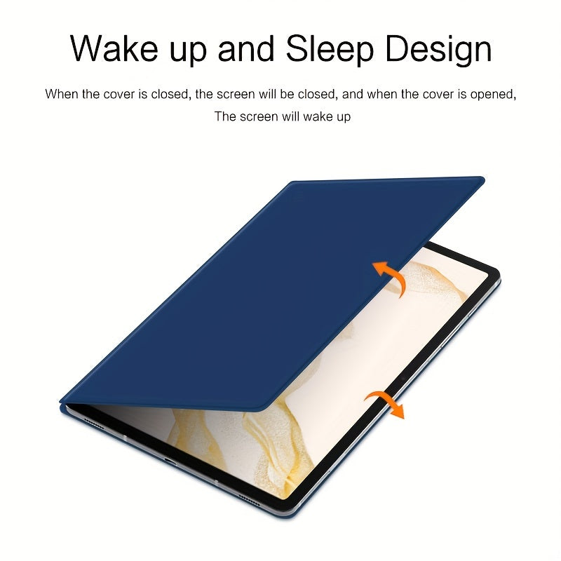 Folio Leather Tablet Case for 12.4-Inch Devices with Pencil Holder Auto Sleep Wake Kickstand Compatibility with SM-X800 X806C T733 T730 T735C T970 T975