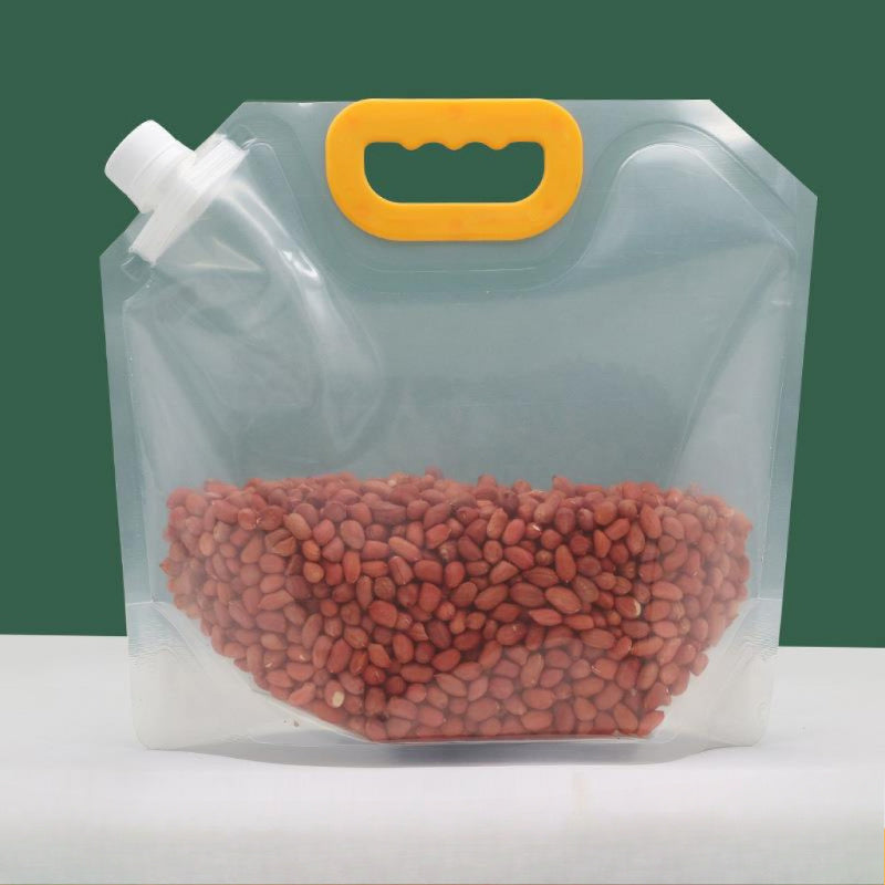 Bolsa de almacenamiento de grano transparente y reforzada a prueba de humedad