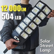 Luz solar de movimiento de 12000LM para exteriores, lámpara de pared con 3 modos para patio, jardín y estacionamiento