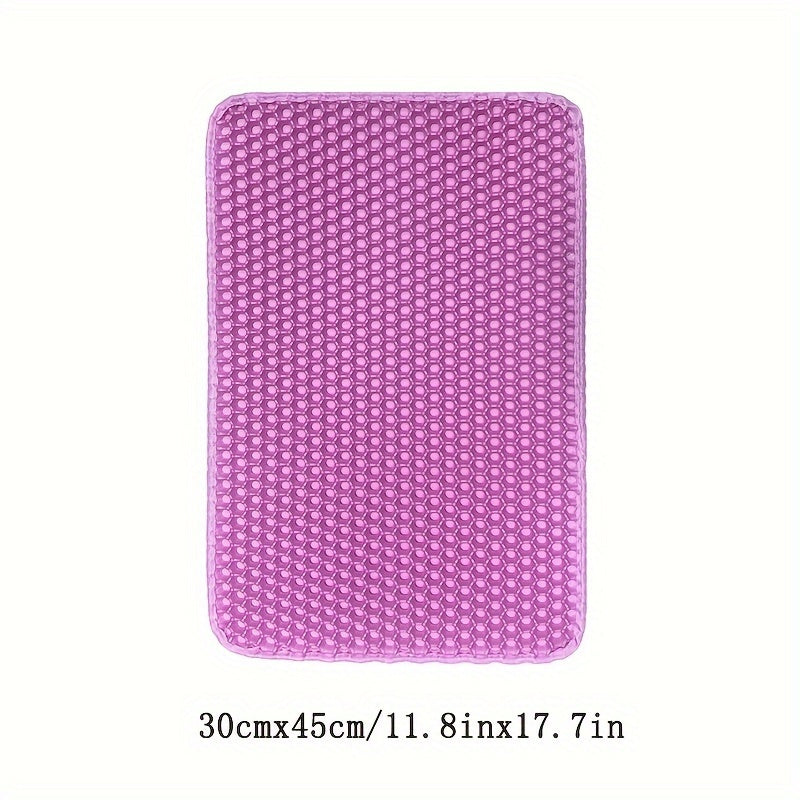 Double Layer EVA Cat Litter Mat Non-Slip Waterproof Large