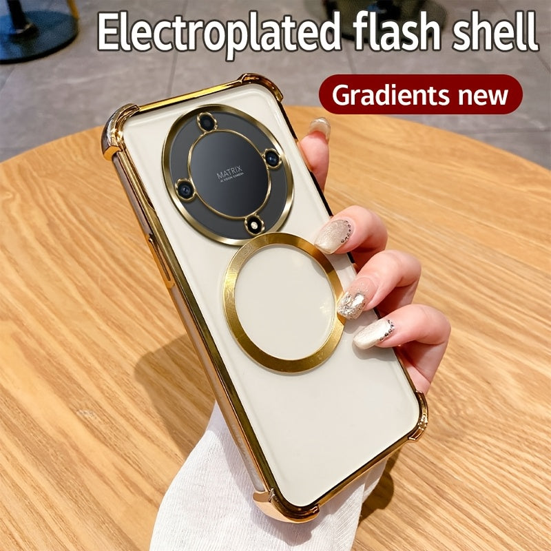 Luxury Heavy-Duty Shockproof Phone Case for Honor X7b X9 Series with Airbags and Magnetic Coil