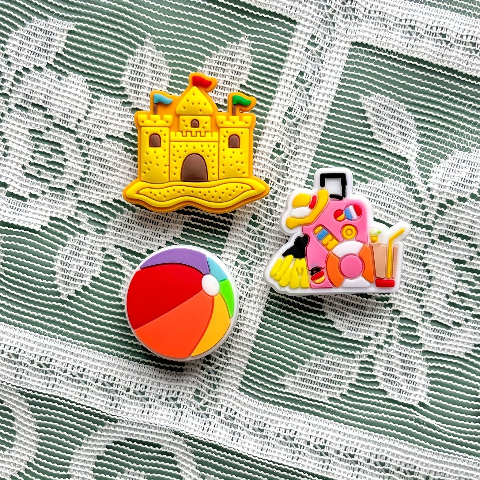 25pcs Hawaiian PVC Shoe Charms Tropical Decor for Shoes Bags and Hats