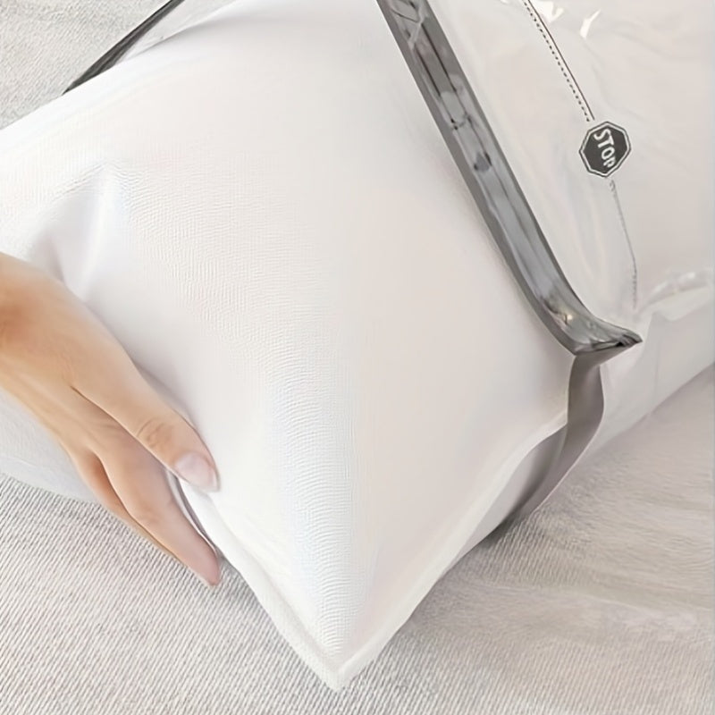 6-Pack Vacuum Storage Bags with Hand Pump for Clothes Bedding and Quilts