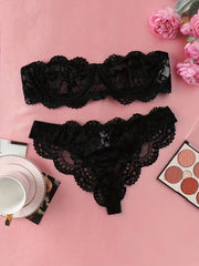 Lingerie Set with Seductive Lace Design for Women
