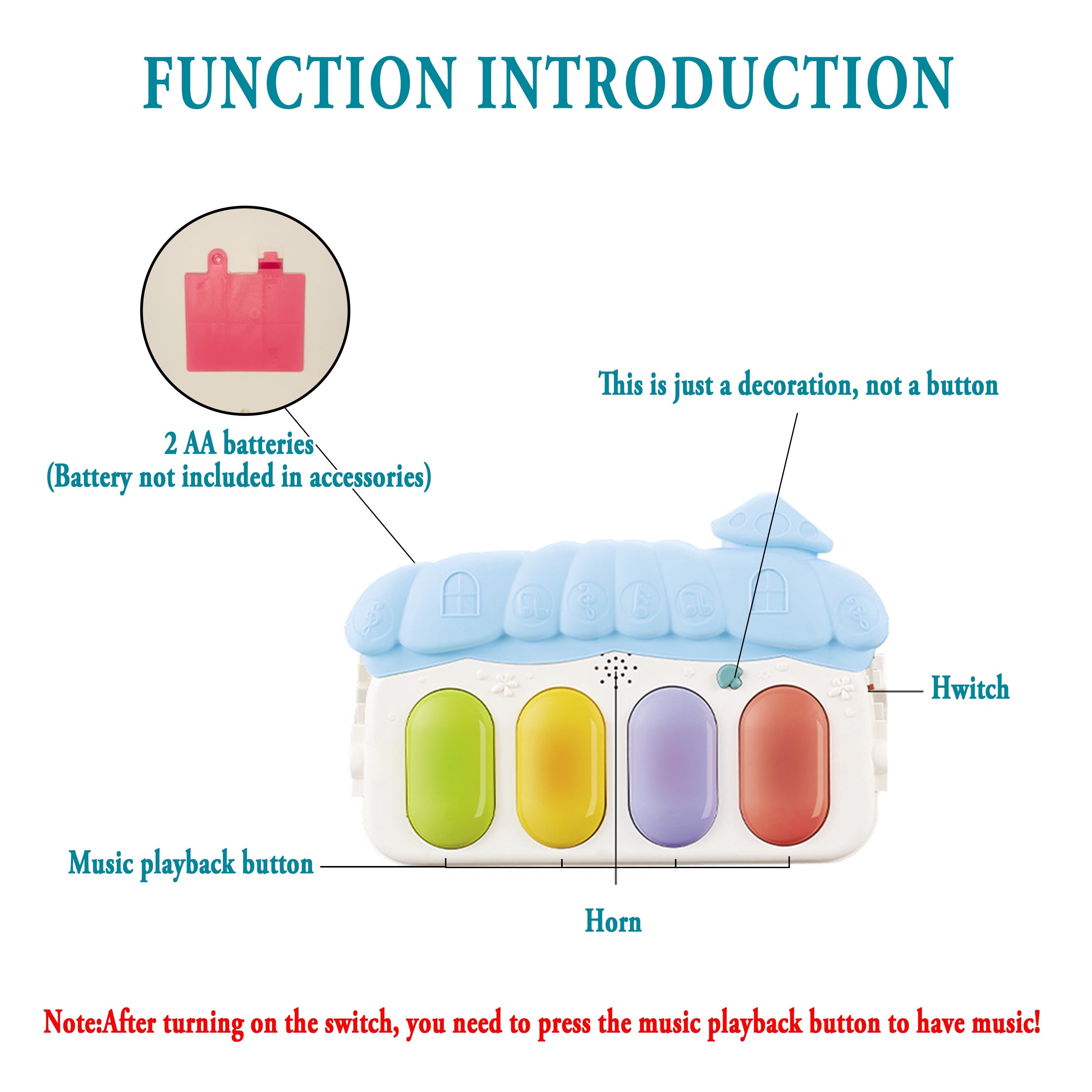 "Фитнес-подставка для пиано - Модель J8006"