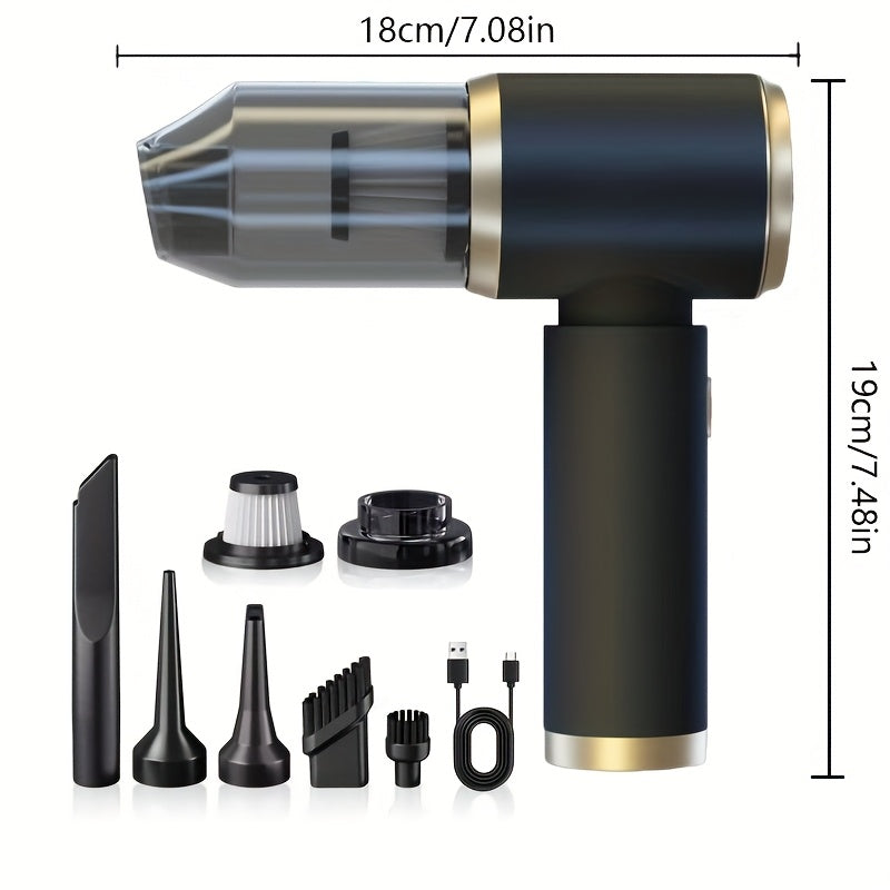 Беспроводной ручной пылесос с ультра-большой мощностью всасывания для легкой уборки дома в любое время.