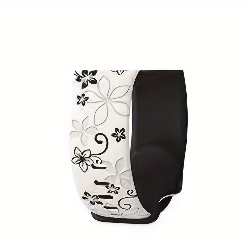 Two-Tone Silicone Watch Strap 20mm 22mm Carved Design