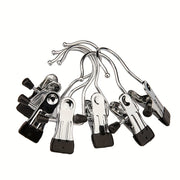 Stainless Steel Laundry Clips with Hooks for Socks and Clothes Organization