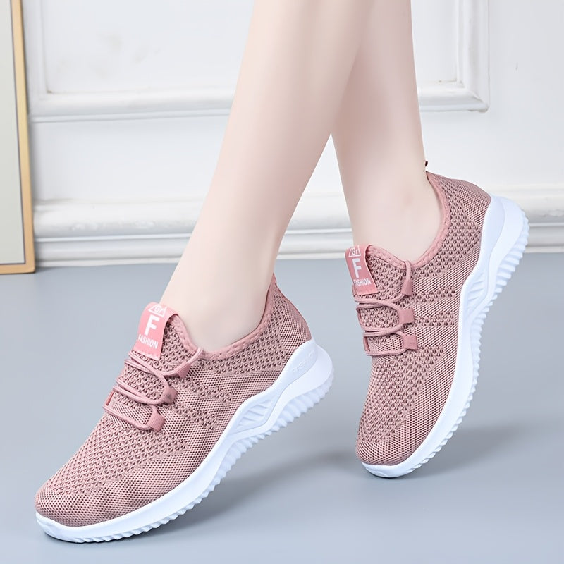 Women's Mesh Sneakers Lightweight Low-Top Casual Skateboarding Shoes