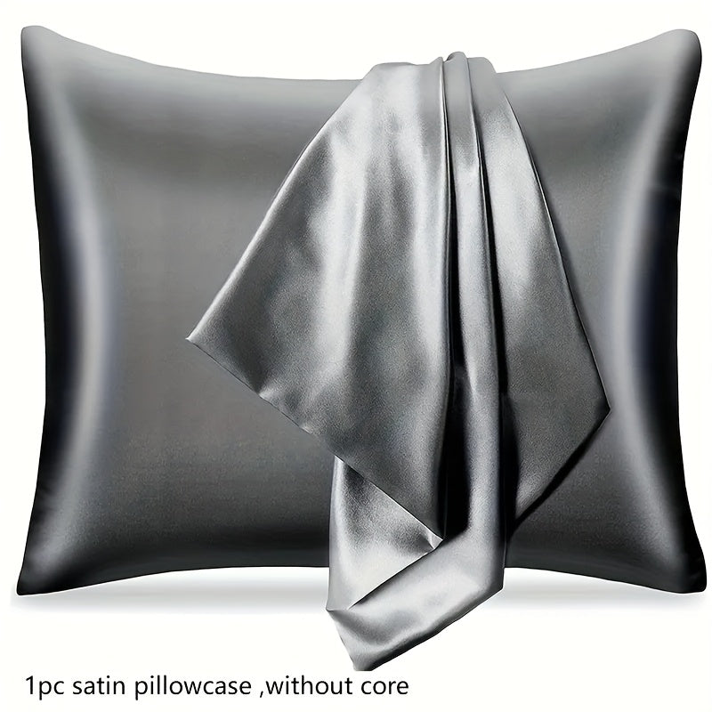 Satin Pillowcase with Hidden Zipper Breathable Silky Smooth for Bedroom Decor