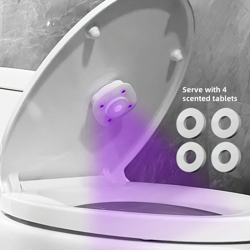 Uy va mehmonxona uchun UVC tozalash va aromatizator tabletkalari bilan avtomatik hojatxona tozalagichi