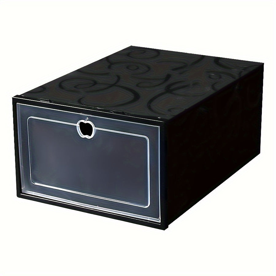 Набор из 15 штабелируемых органайзеров для обуви - Прозрачные пластиковые контейнеры с крышками на петлях для использования в доме и общежитии, разработанные для экономии пространства.