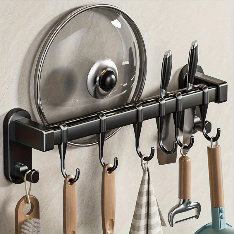 Kitchen Organizer Rack Carbon Steel for Chopsticks Knives and Seasonings Easy Installation