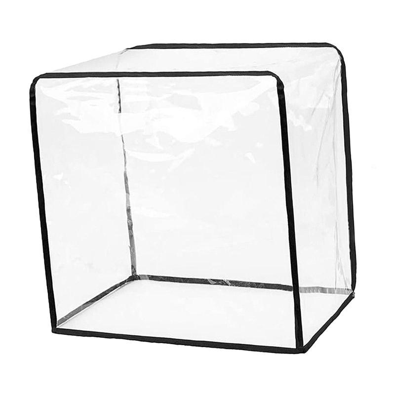 PVC aralashtirgich qopqog'i, shaffof va suv o'tkazmaydigan, 42.01x28.35x42.01 sm, chang o'tkazmaydigan aralashtirgich himoyachisi, oshxona saqlash va uyda foydalanish uchun, saqlash sumkasi bilan birga