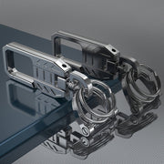 Metal Keychain for Men, Polished Pendant, Gift Ready, Durable Accessory