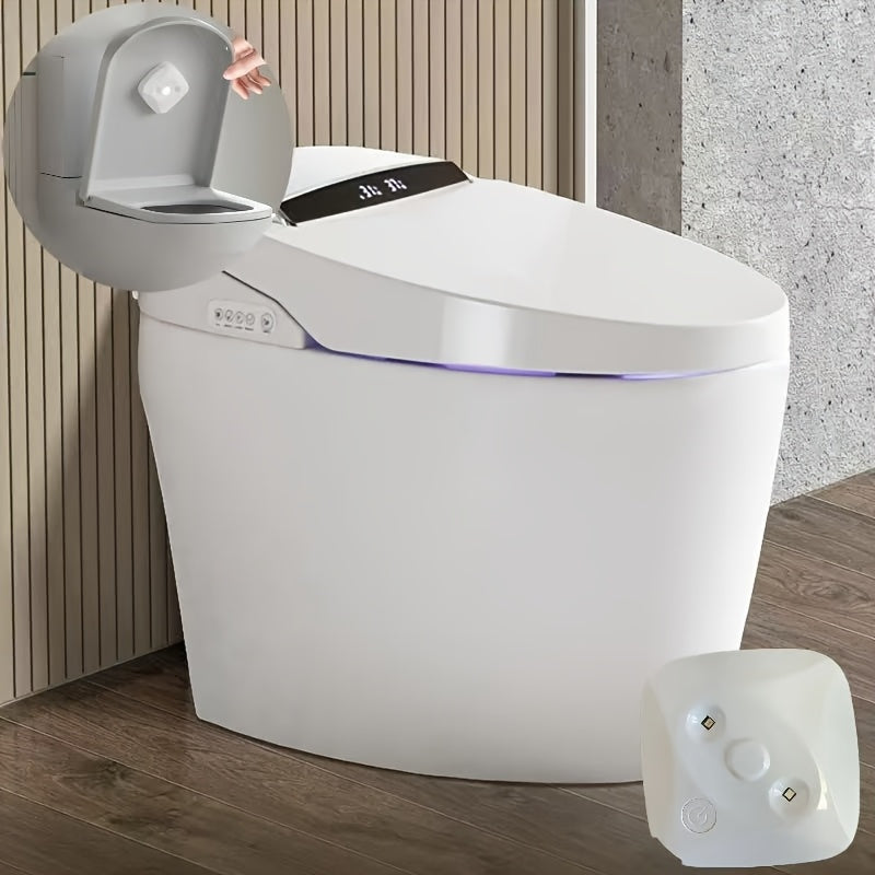 Limpiador de inodoro automático con luz UV-C recargable por USB, con encendido/apagado automático de 3 minutos y diseño compacto