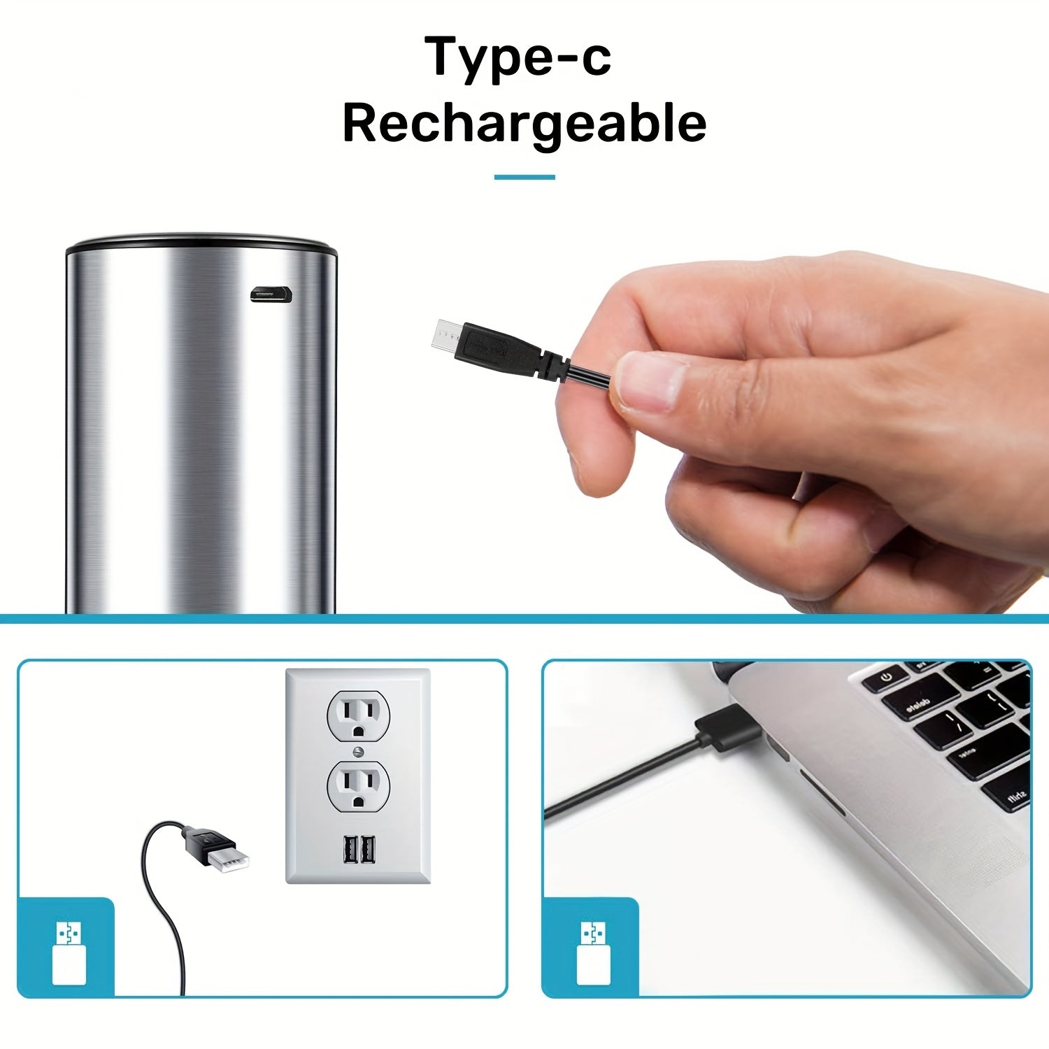 Qalin po'latdan yasalgan elektr taqiladigan shisha ochgich va qog'oz kesgich. TYPE-C qayta to'ldiriladigan dizayn, kuchli va bardoshli. Kichkina va portativ, ishlash uchun ko'rsatma chirog'i bilan. Shisha ochishni osonlashtiradi