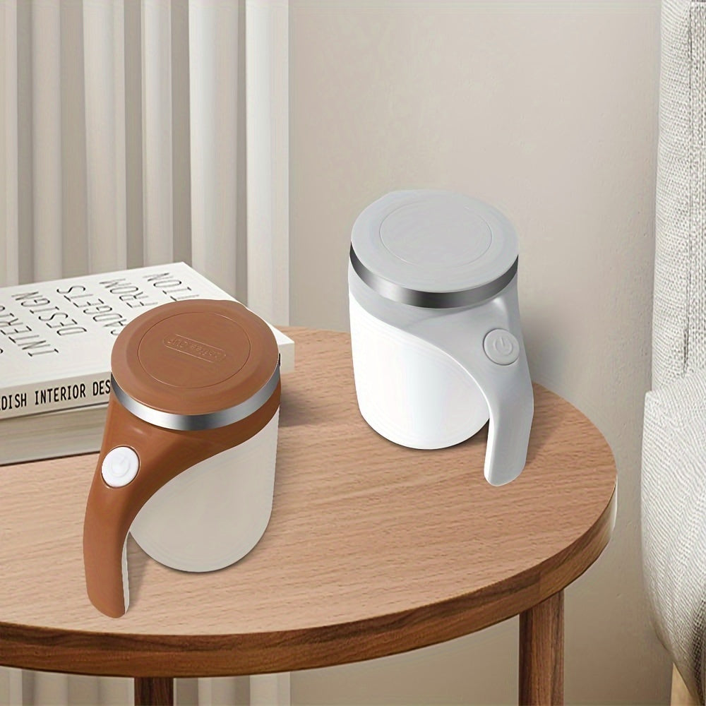 Stainless Steel Self-Stirring Coffee Mug Compact Reusable Travel Cup