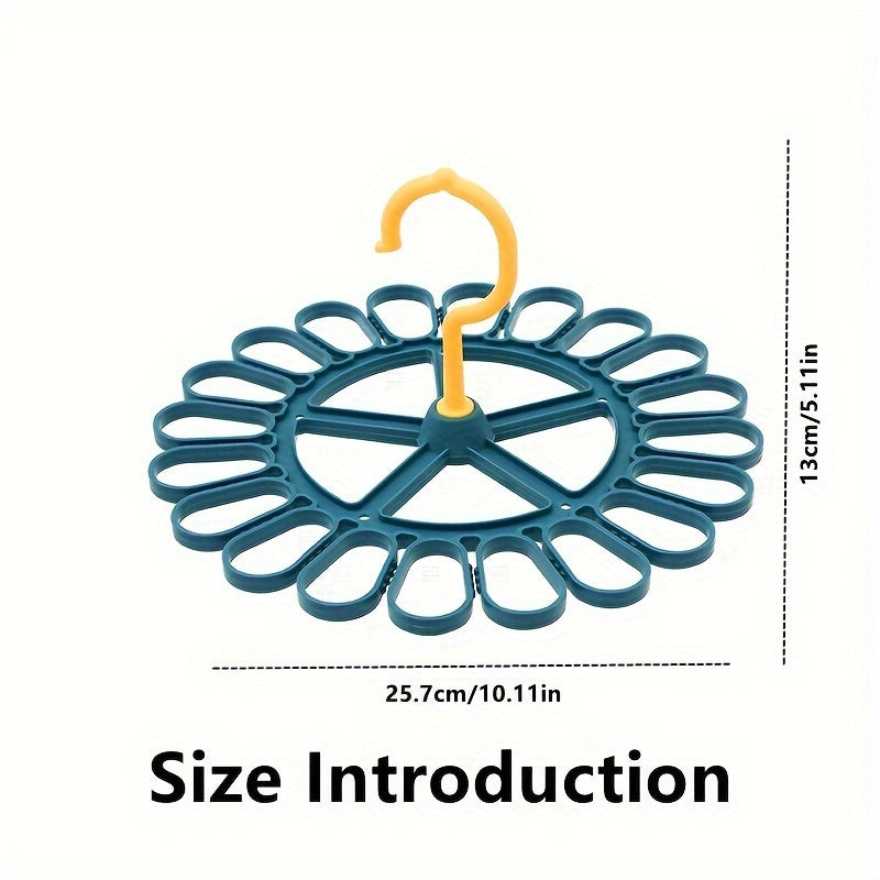 Clothes Drying Clip with 20 Holes Indoor Outdoor Windproof for Underwear Socks